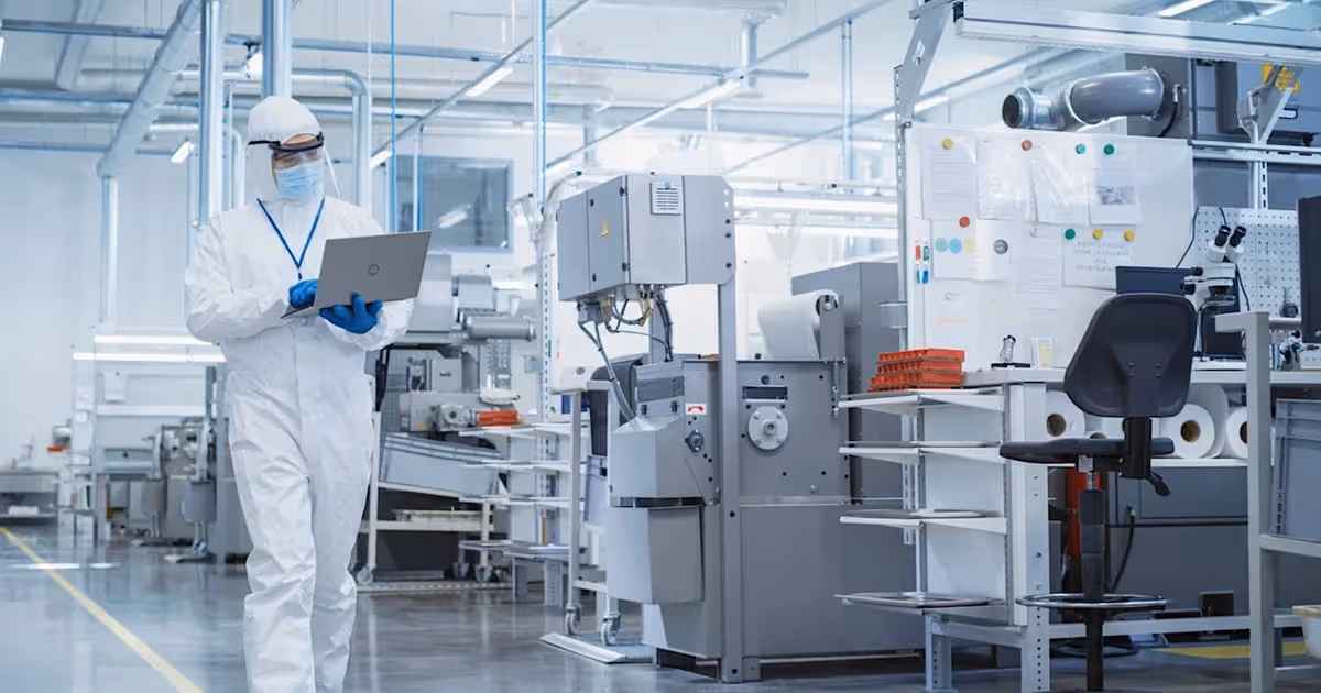 Professional medical laboratory with quality control equipment